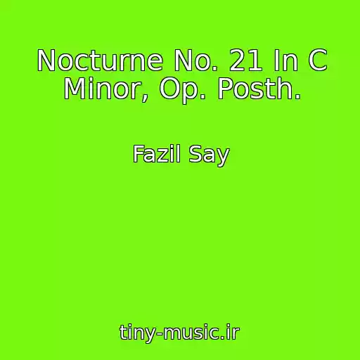 کاور آهنگ Nocturne No. 21 In C Minor, Op. Posth. از Fazil Say