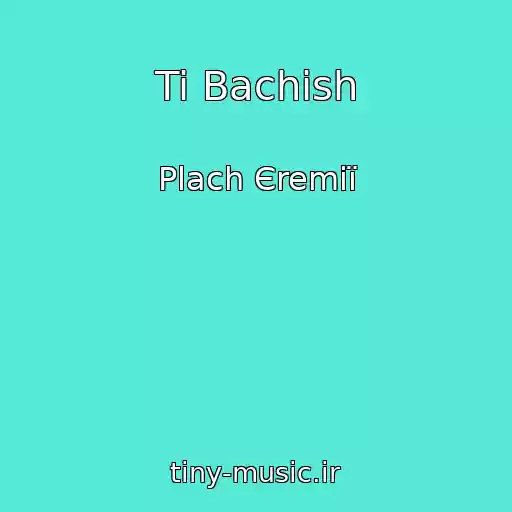 کاور آهنگ Ti Bachish از Plach Єremії
