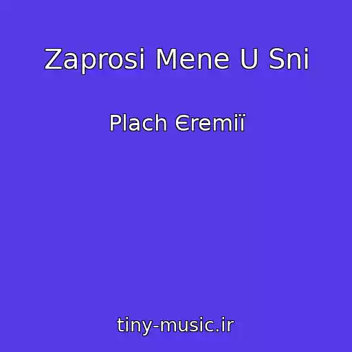 کاور آهنگ Zaprosi Mene U Sni از Plach Єremії