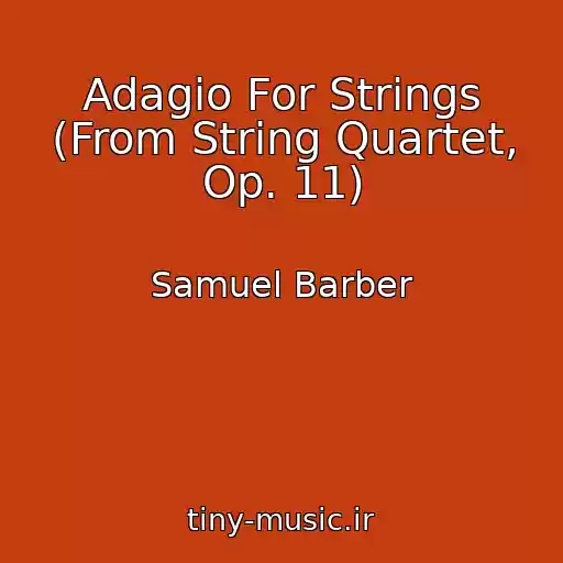 کاور آهنگ Adagio For Strings (From String Quartet, Op. 11) از Samuel Barber