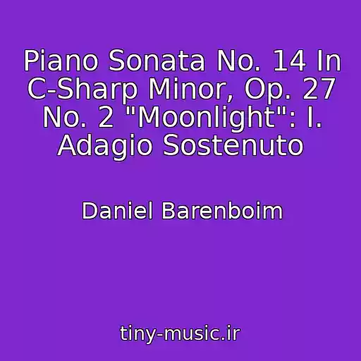 کاور آهنگ Piano Sonata No. 14 In C-Sharp Minor, Op. 27 No. 2 "Moonlight": I. Adagio Sostenuto از Daniel Barenboim