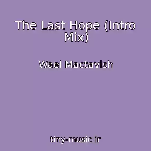 کاور آهنگ The Last Hope (Intro Mix) از Wael Mactavish