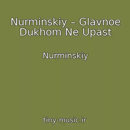 کاور آهنگ Nurminskiy – Glavnoe Dukhom Ne Upast از Nurminskiy