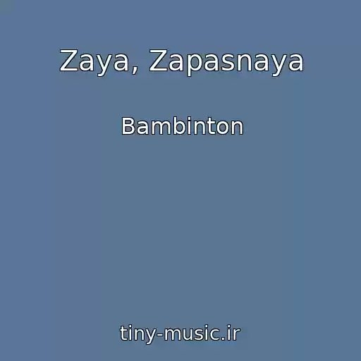 کاور آهنگ Zaya, Zapasnaya از Bambinton