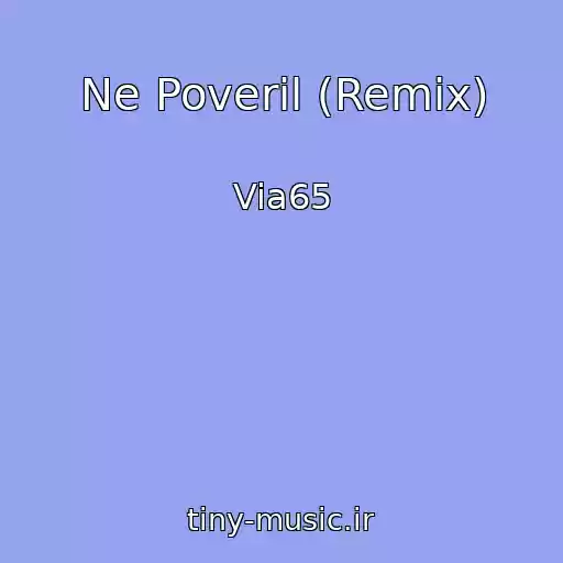 کاور آهنگ Ne Poveril (Remix) از Via65