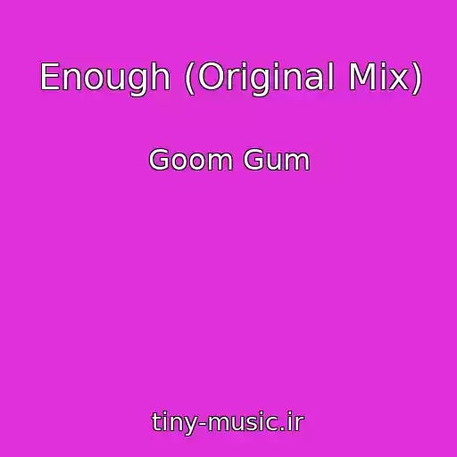 کاور آهنگ Enough (Original Mix) از Goom Gum