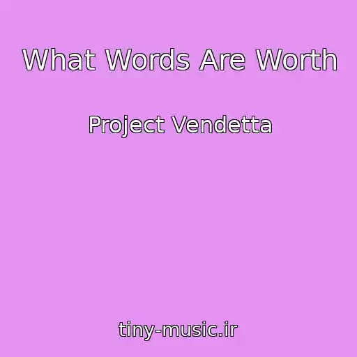 کاور آهنگ What Words Are Worth از Project Vendetta