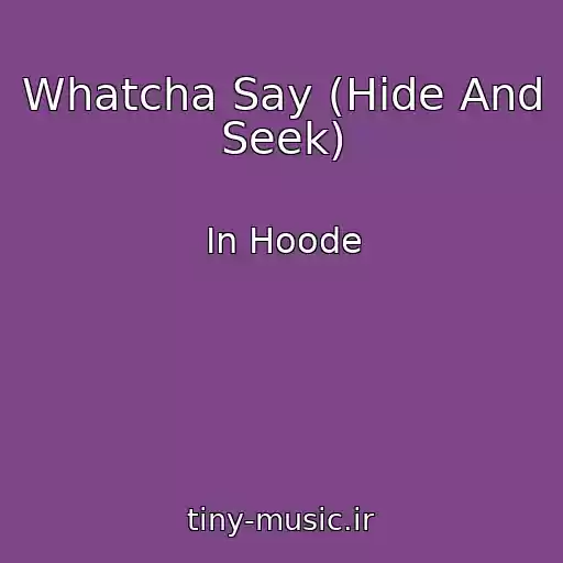 کاور آهنگ Whatcha Say (Hide And Seek) از In Hoode