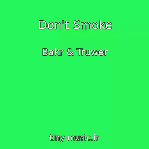 کاور آهنگ Don't Smoke از Bakr & Truwer
