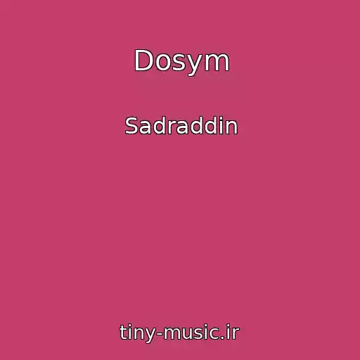 کاور آهنگ Dosym از Sadraddin