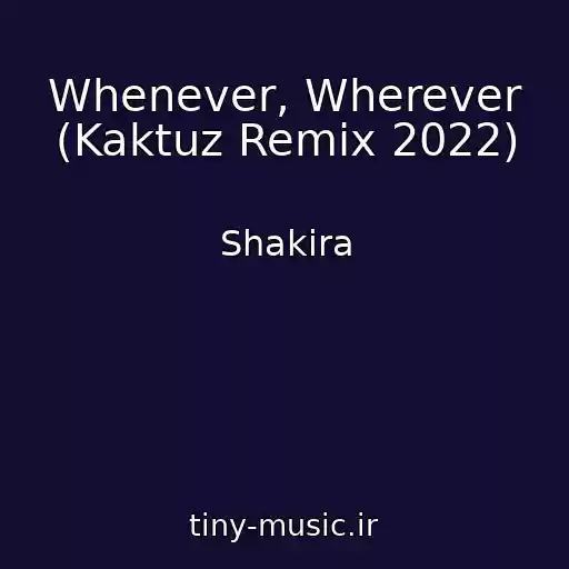 کاور آهنگ Whenever, Wherever (Kaktuz Remix 2022) از Shakira