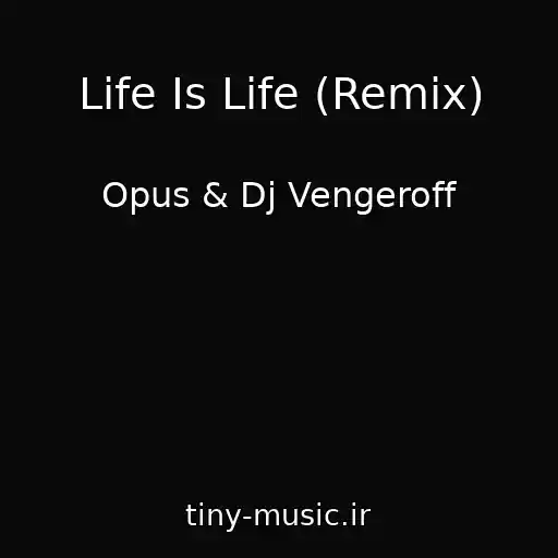 کاور آهنگ Life Is Life (Remix) از Opus & Dj Vengeroff