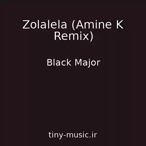 کاور آهنگ Zolalela (Amine K Remix) از Black Major