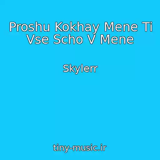 کاور آهنگ Proshu Kokhay Mene Ti Vse Scho V Mene از Skylerr