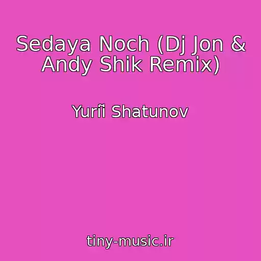کاور آهنگ Sedaya Noch (Dj Jon & Andy Shik Remix) از Yuriĭ Shatunov