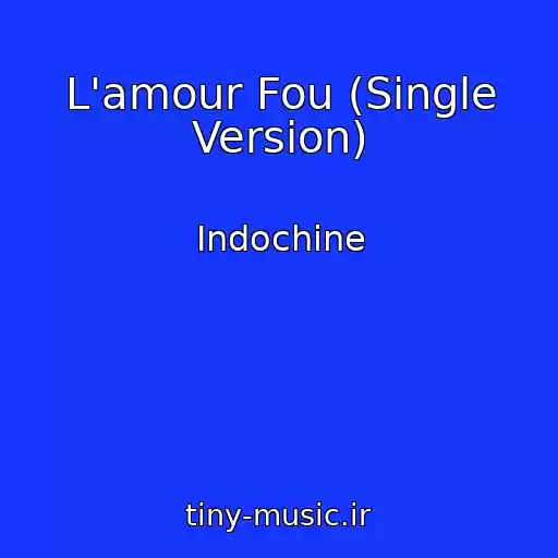کاور آهنگ L'amour Fou (Single Version) از Indochine
