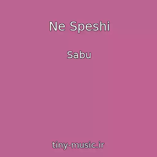 کاور آهنگ Ne Speshi از Sabu