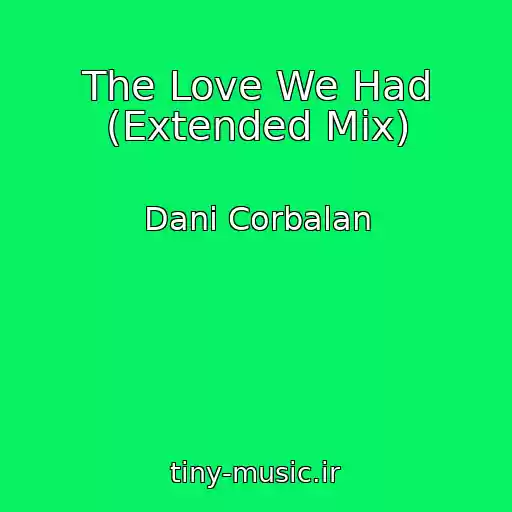 کاور آهنگ The Love We Had (Extended Mix) از Dani Corbalan