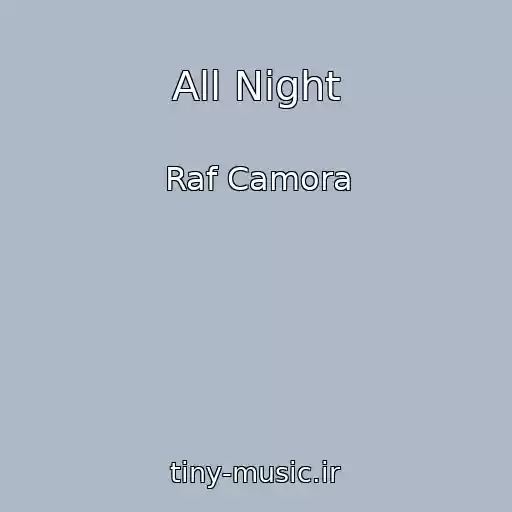 کاور آهنگ All Night از Raf Camora