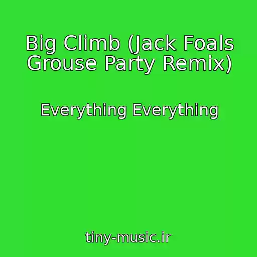 کاور آهنگ Big Climb (Jack Foals Grouse Party Remix) از Everything Everything