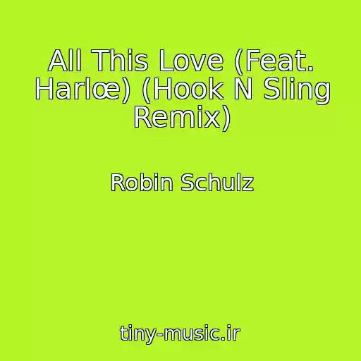 کاور آهنگ All This Love (Feat. Harlœ) (Hook N Sling Remix) از Robin Schulz