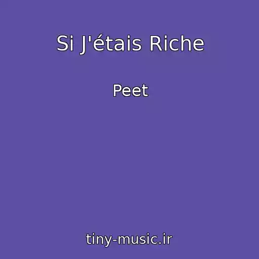 کاور آهنگ Si J'étais Riche از Peet