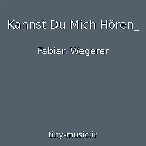 کاور آهنگ Kannst Du Mich Hören_ از Fabian Wegerer