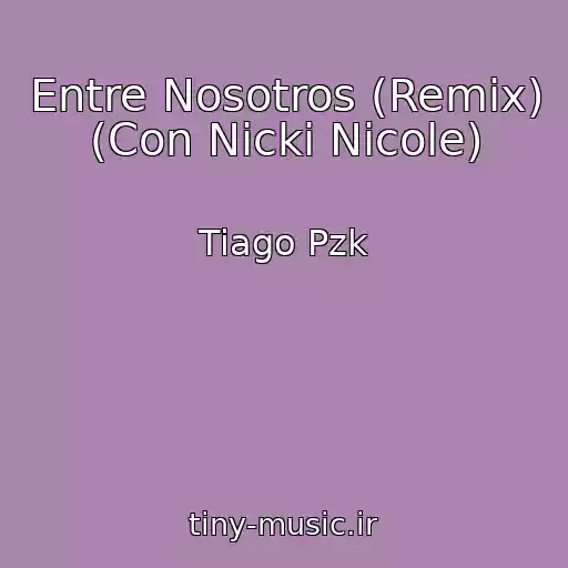 کاور آهنگ Entre Nosotros (Remix) (Con Nicki Nicole) از Tiago Pzk