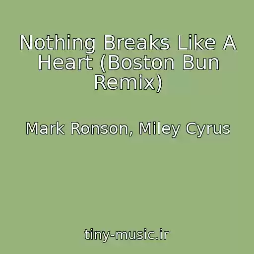کاور آهنگ Nothing Breaks Like A Heart (Boston Bun Remix) از Mark Ronson, Miley Cyrus