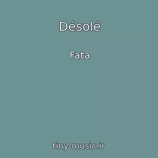 کاور آهنگ Désolé از Fata