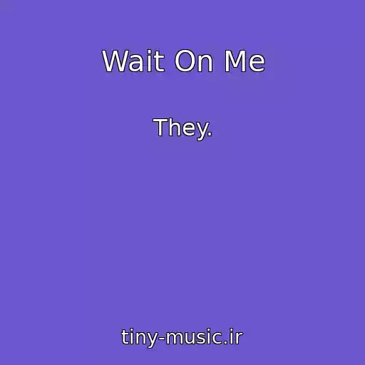 کاور آهنگ Wait On Me از They.