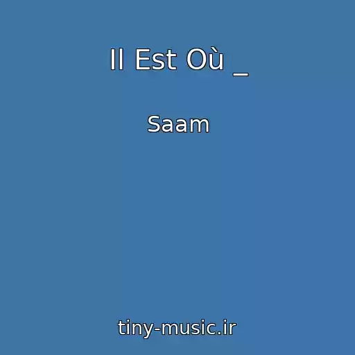 کاور آهنگ Il Est Où _ از Saam