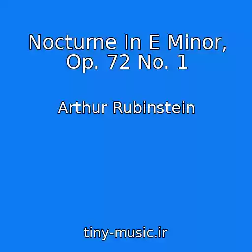 کاور آهنگ Nocturne In E Minor, Op. 72 No. 1 از Arthur Rubinstein