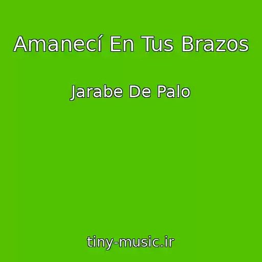 کاور آهنگ Amanecí En Tus Brazos از Jarabe De Palo