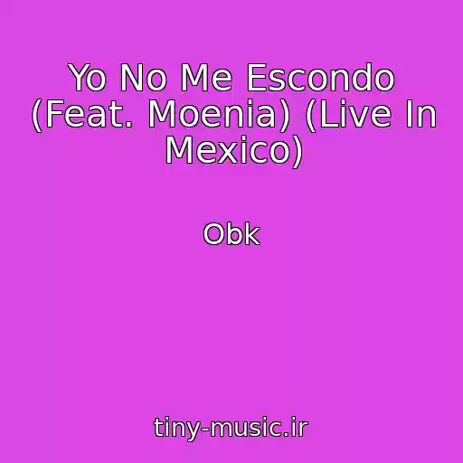 کاور آهنگ Yo No Me Escondo (Feat. Moenia) (Live In Mexico) از Obk