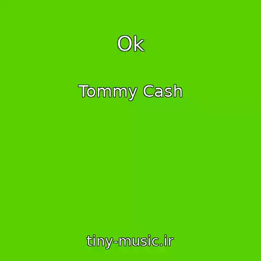 کاور آهنگ Ok از Tommy Cash