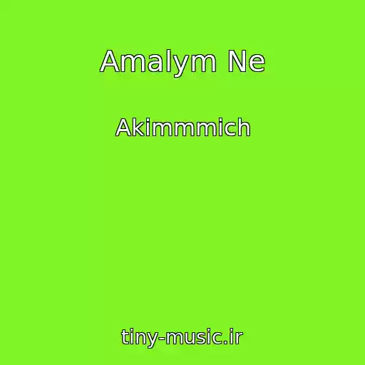 کاور آهنگ Amalym Ne از Akimmmich