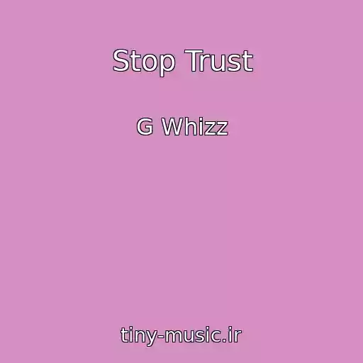 کاور آهنگ Stop Trust از G Whizz