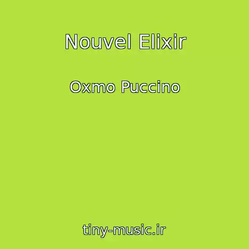 کاور آهنگ Nouvel Elixir از Oxmo Puccino