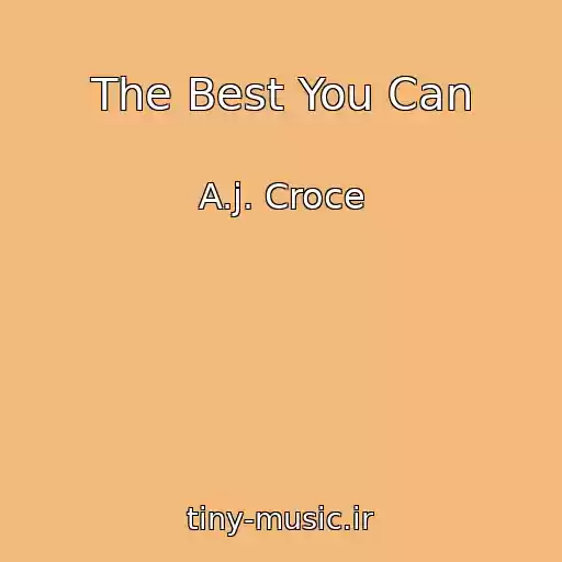 کاور آهنگ The Best You Can از A.j. Croce