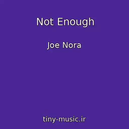 کاور آهنگ Not Enough از Joe Nora
