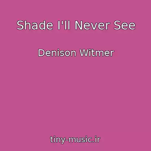 کاور آهنگ Shade I'll Never See از Denison Witmer