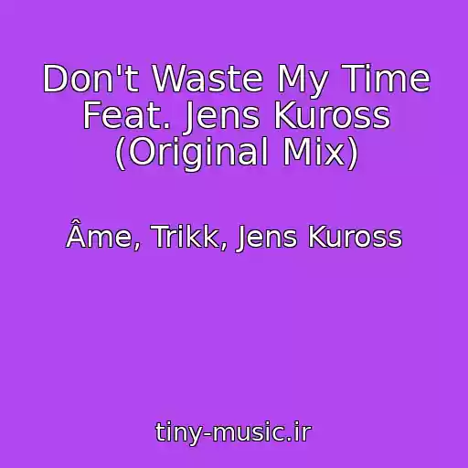 کاور آهنگ Don't Waste My Time Feat. Jens Kuross (Original Mix) از Âme, Trikk, Jens Kuross