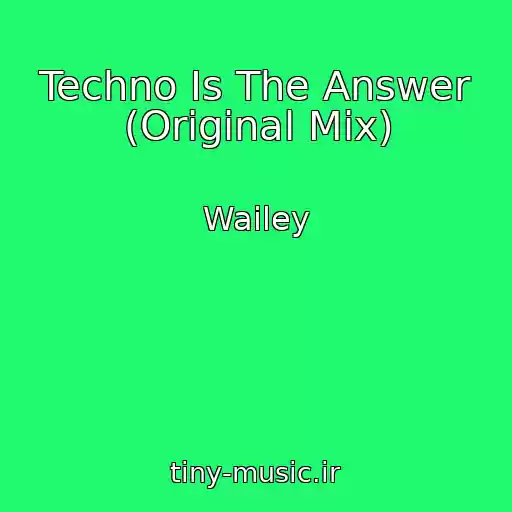 کاور آهنگ Techno Is The Answer (Original Mix) از Wailey