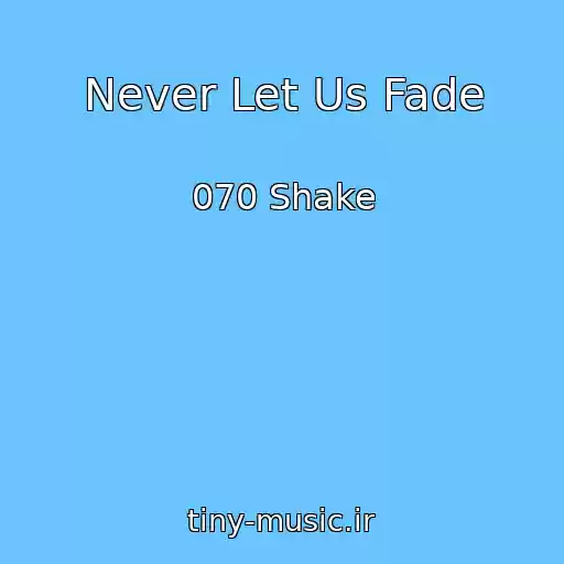 کاور آهنگ Never Let Us Fade از 070 Shake