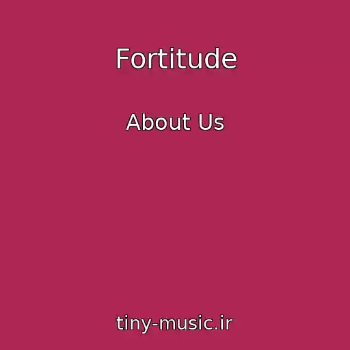 کاور آهنگ Fortitude از About Us