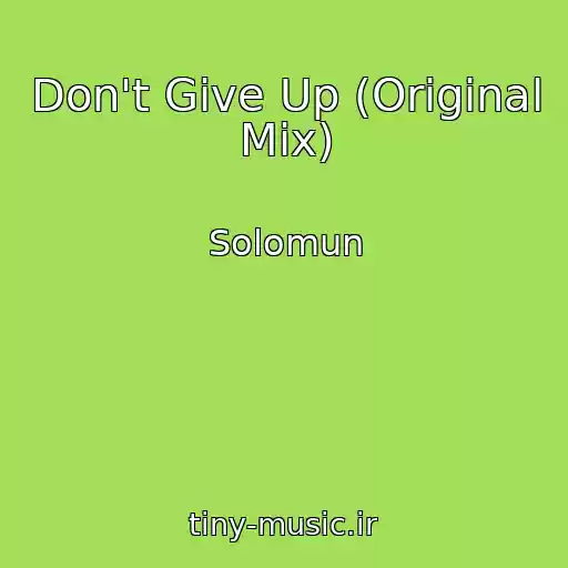 کاور آهنگ Don't Give Up (Original Mix) از Solomun