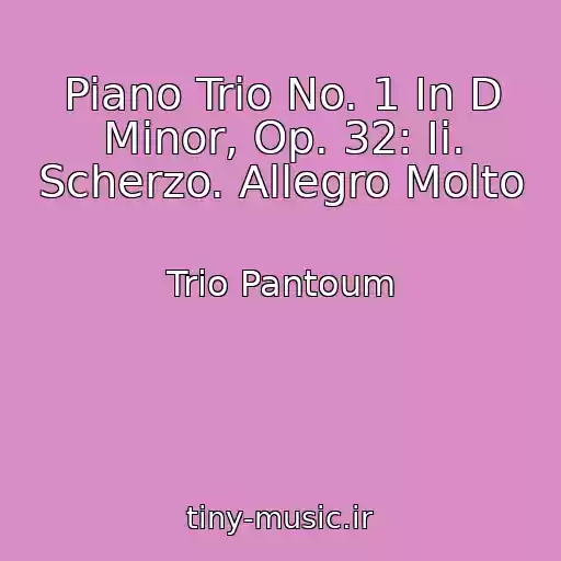 کاور آهنگ Piano Trio No. 1 In D Minor, Op. 32: Ii. Scherzo. Allegro Molto از Trio Pantoum