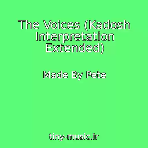 کاور آهنگ The Voices (Kadosh Interpretation Extended) از Made By Pete