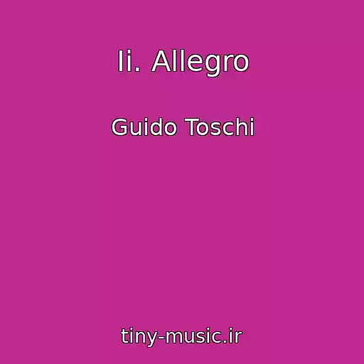 کاور آهنگ Ii. Allegro از Guido Toschi